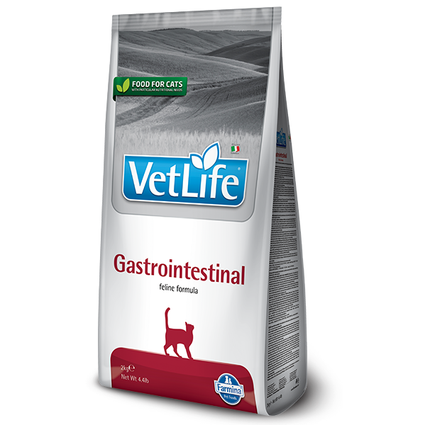 8010276025340 Сухий корм Farmina Vet Life Gastrointestinal для котів, при захворюванні ШКТ, 2 кг - Зображення 1