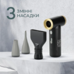 Портативний фен для домашніх тварин бездротовий, USB Type-C, чорний Tauro Pro Line - Зображення 3