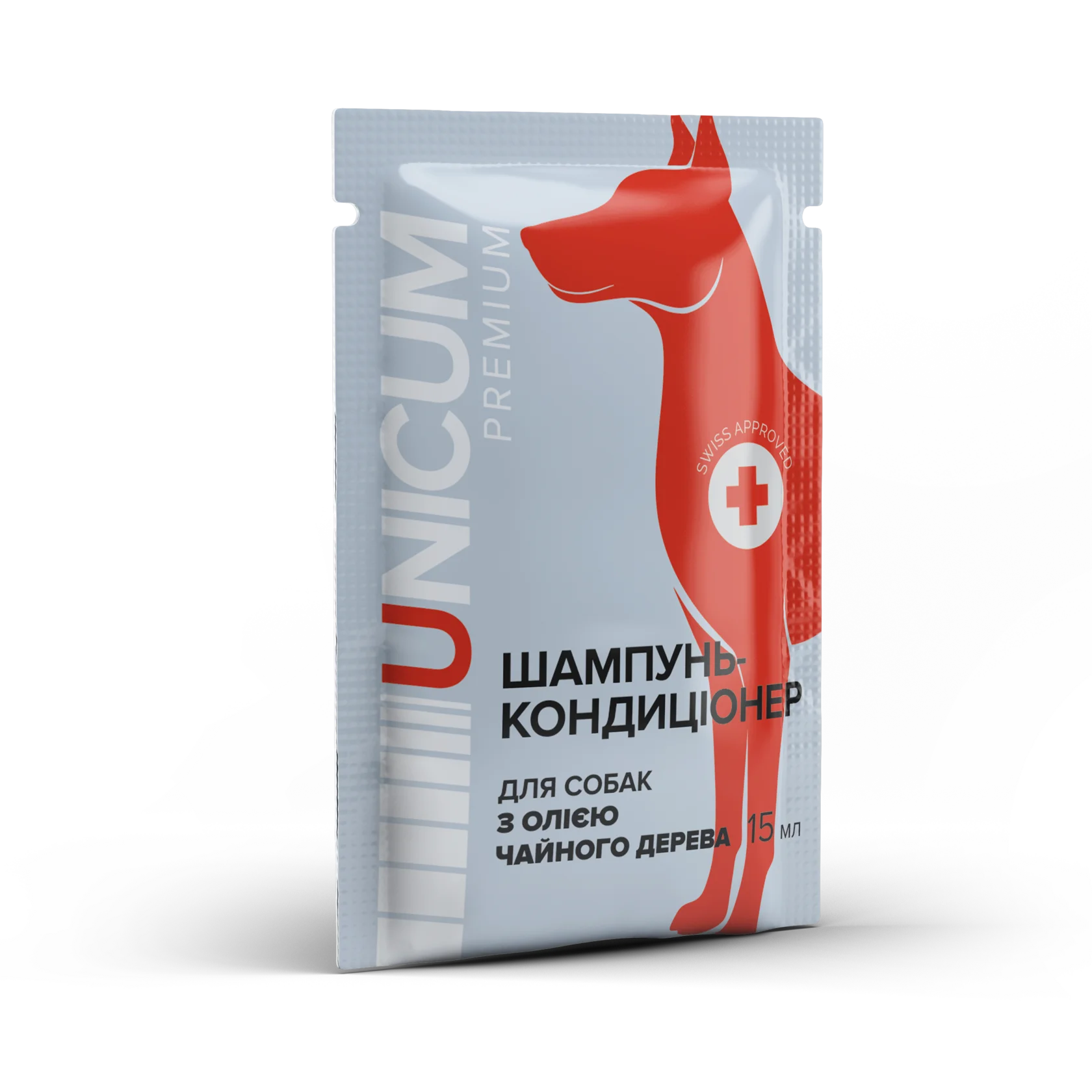 UN-056 Шампунь-кондиціонер з олією чайного дерева UNICUM, 15 мл - Зображення 1